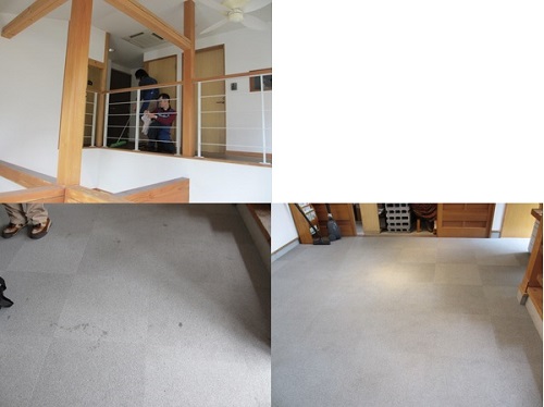 カーペットのシミがとれました